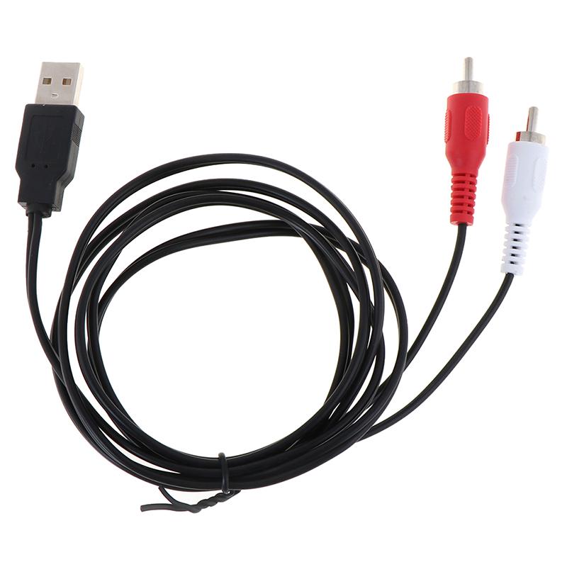 Duální RCA samec na USB samec A kompozitní adaptér audio video datový prodlužovací kabel