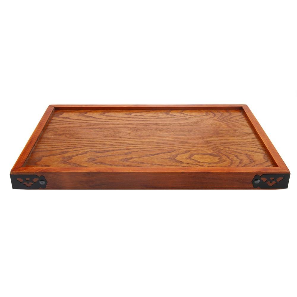 Wooden Wooden Breakfast Tray With Handle Food Tray Chinese Style Drinks Tray  Tea Serving