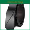 Minimalist Pu Leather Automatic Buckle Belt For Business Casual Wear