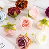 10 Stück Seide Künstlich Rose Kopf Weihnachten Bögen Dekor Zuhause Anordnung Hochzeit Brautstrauß DIY Kopfschmuck Handgelenkblumen