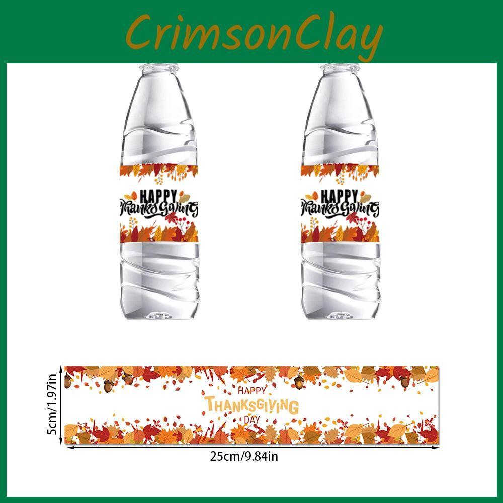 Bottle Festival Fall Stickers With Thanksgiving Theme For Decoration Event