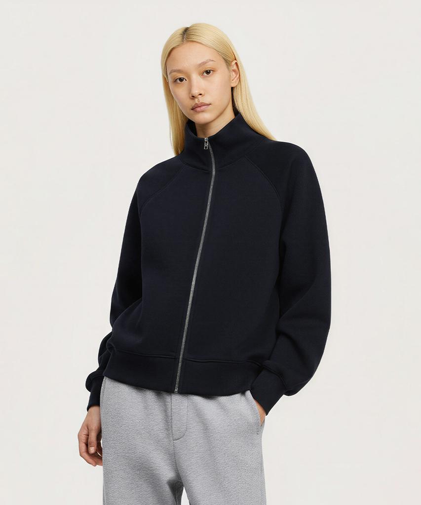 Beoteunseoul [Womens] Daily Raglan High-Neck Zip-Up (4 Colors)