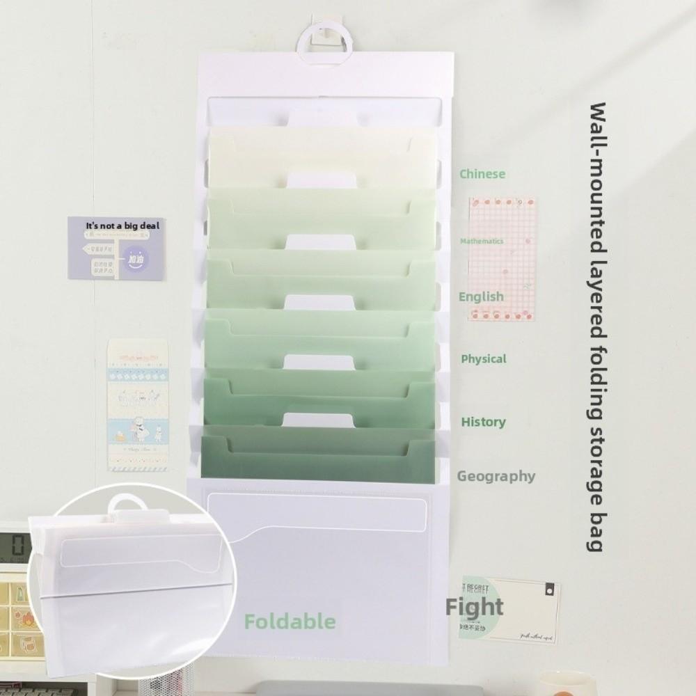 Large Capacity File Organizer 6 Pockets File Storage Bag Portable Hanging File Folders  Office
