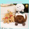 Pudding Snowball Cute Christma Series Plush Toy Cartoon Gingerbread Man Pendant