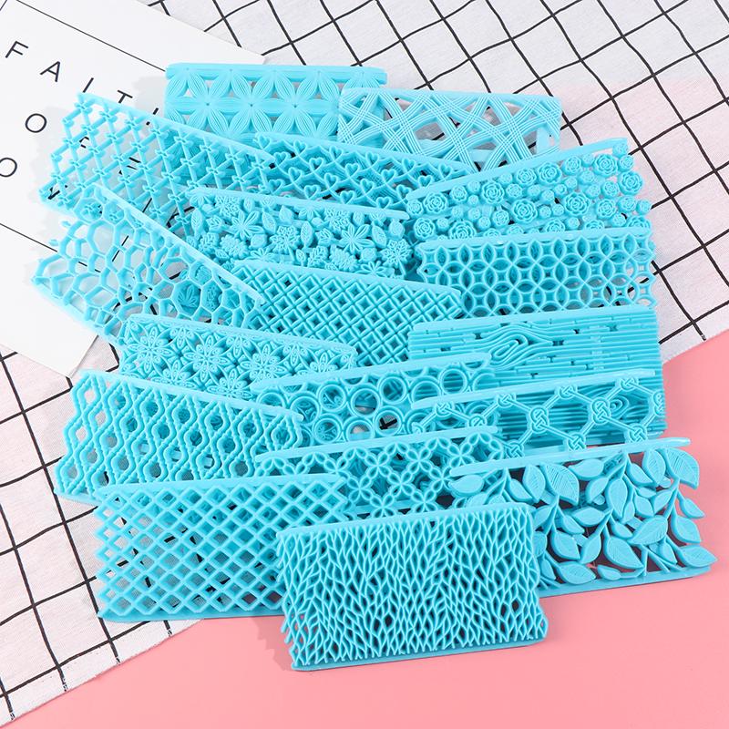 18 Models / Embossing Mold Cake Fondant Chocolate Heart-Shaped Diamond Grain