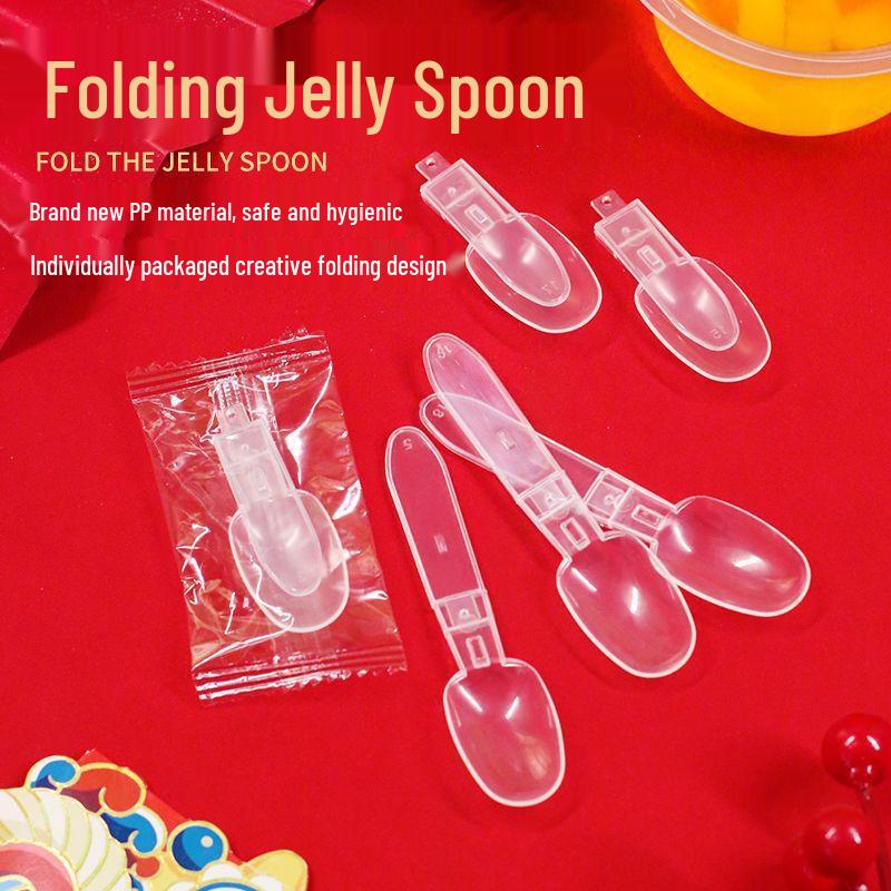 Disposable Foldable Jelly Spoons