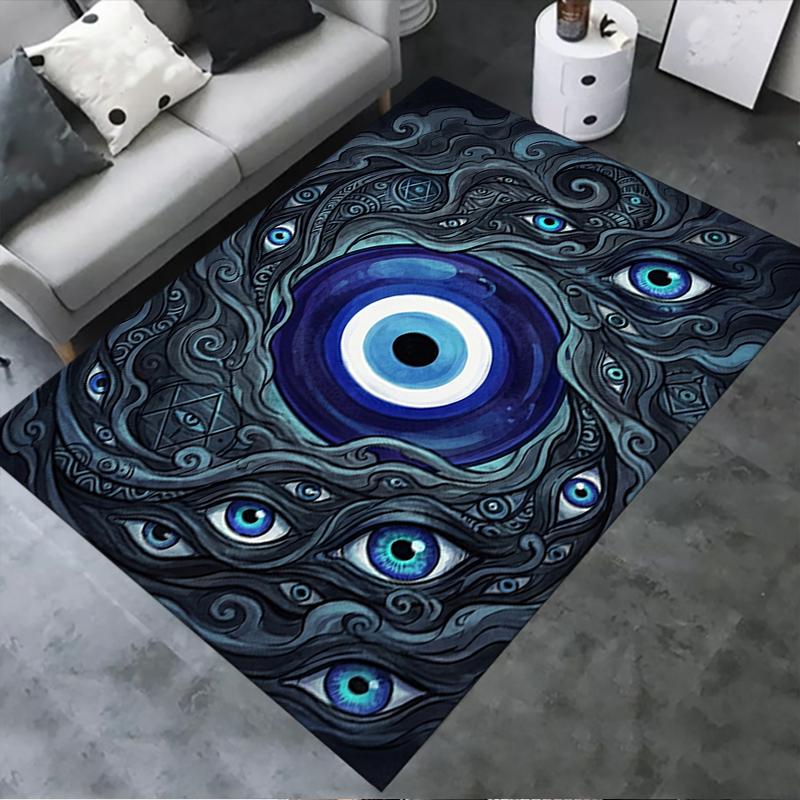 2025 New Evil Eye Carpet Rug for Living Room Bedroom Home Sofa Decoration,Kids Play Non-slip Floor Mat165