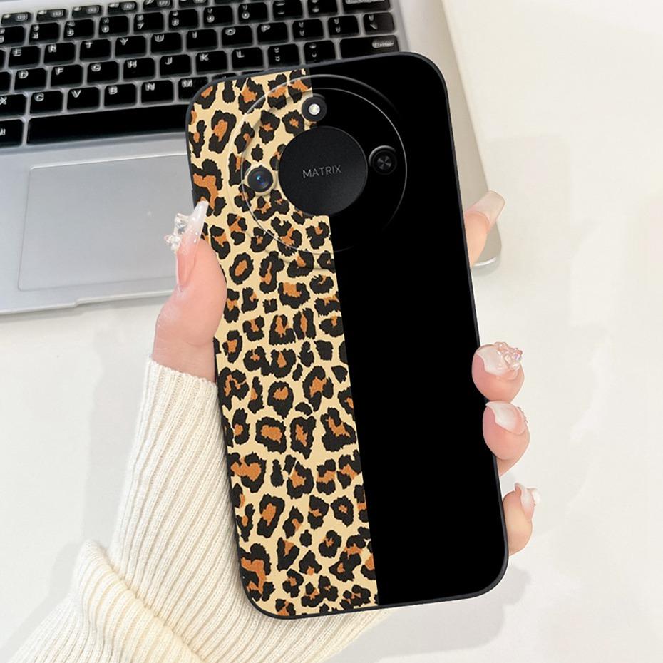 Phone Case For Honor X9c Smart 5G Pretty Girl Flower Printed Soft Silicone Back Cover For Honor X9C X9cSmart Cases Bumpers
