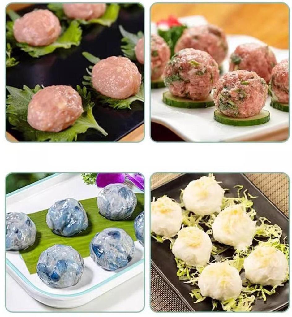 Home Stainless Steel Meatball Press Creative Manual Meatball Maker for Home Use Makes Multiple Meatballs At Once