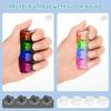 Beleuchtet LED Tastatur Schlüsselanhänger Fidget Spielzeug Clicker Sensorisches Spielzeug Stressabbau für Tastatur Schlüsselanhänger Fidget Gadget für Erwachsene Spielzeug