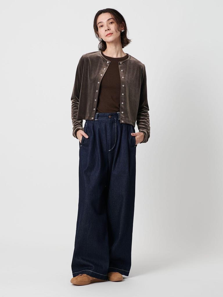 Beauty & Youth United Arrows Velour Compact Cardigan 16272000000 2700 MOCA (27) FREE