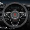 New Style Leather Car Steering Wheel Cover for HongQi HS5 E-HS9 E115 EHS9 H9 H5 HQ9 HS3 HS5 HS7 H6 L1