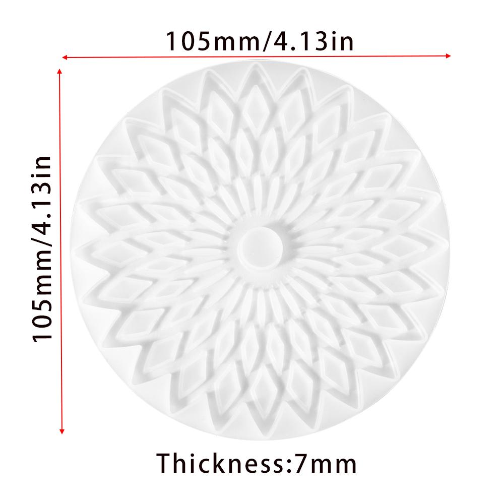 1Pcs Round Coaster Resin Silicone Mold UV Epoxy Resin Molds For DIY Coffee Cup Crafts Home Decoration Making Accessories