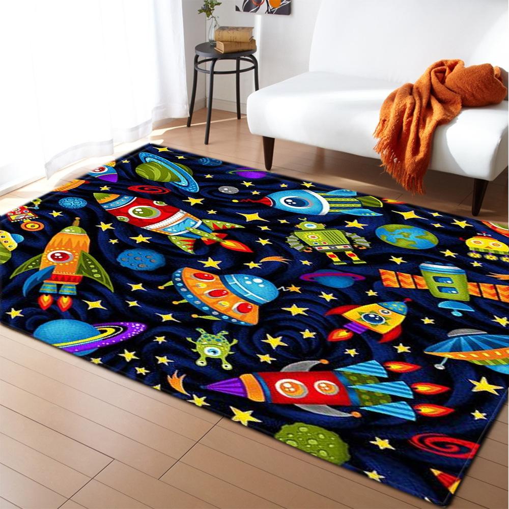 Starry Sky Carpet Feather Wind Bedroom Floor Mat