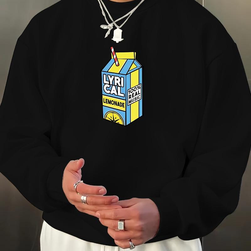 

Low-Maintenance, Suitable for Work From Home, Men s Relaxed Fit Crew Neck Sweatshirt XXL чёрный