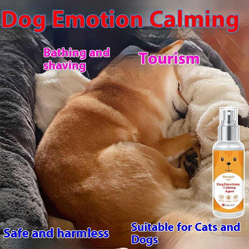 Dog & Cat 100ML Calming Supplements - For Anxiety Relief, Motion Sickness Prevention, Vomiting Control, and Fast-Acting Relaxation