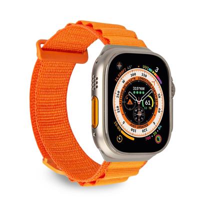 Correa de nailon para Apple Watch 42 44 45 49 mm Extreme - naranja