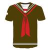 Men Fashion Short Sleeve 3d Print T Shirt Round Neck Summer Plus Size Tees