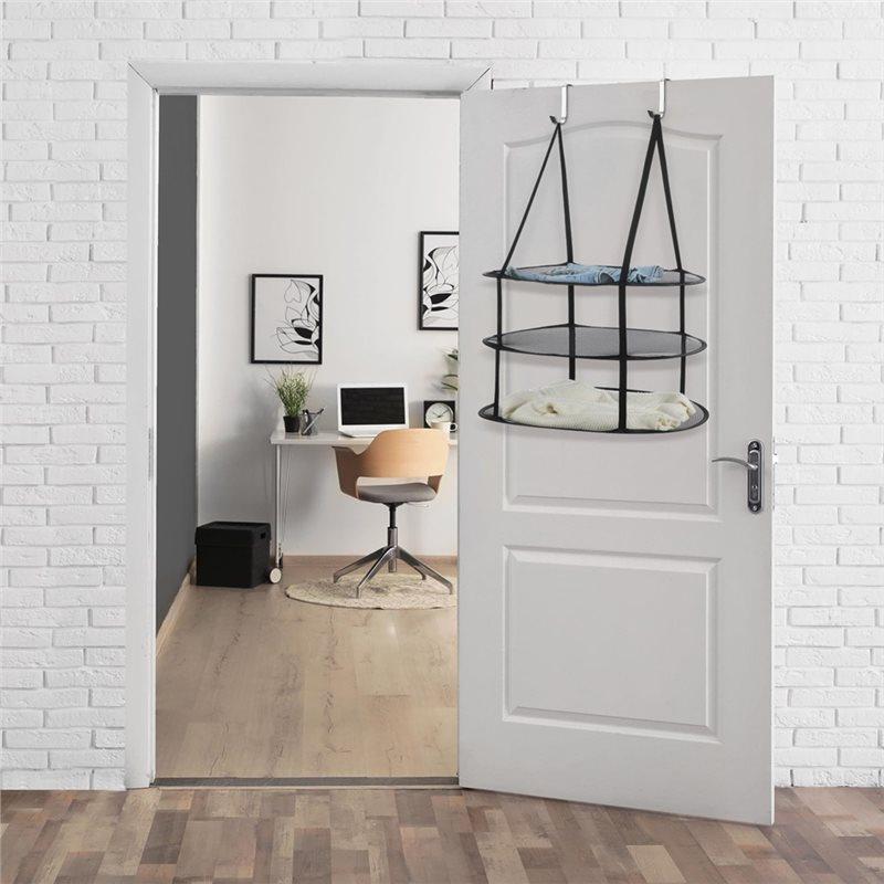 2 Pcs 3 Tier Sweater Drying Rack Flat Over The Door Folding Drying Rack Large Lay Laundry Hanging Dryer For Apartment