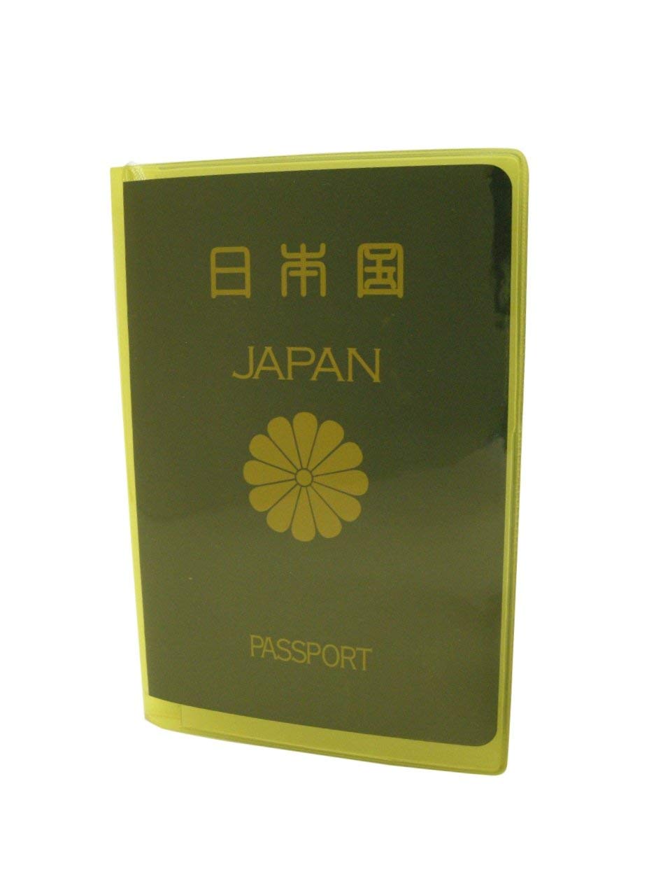 

Обложка для паспорта JTB Shoji, Прозрачная, Сделано в Японии, Желтая, 512001011