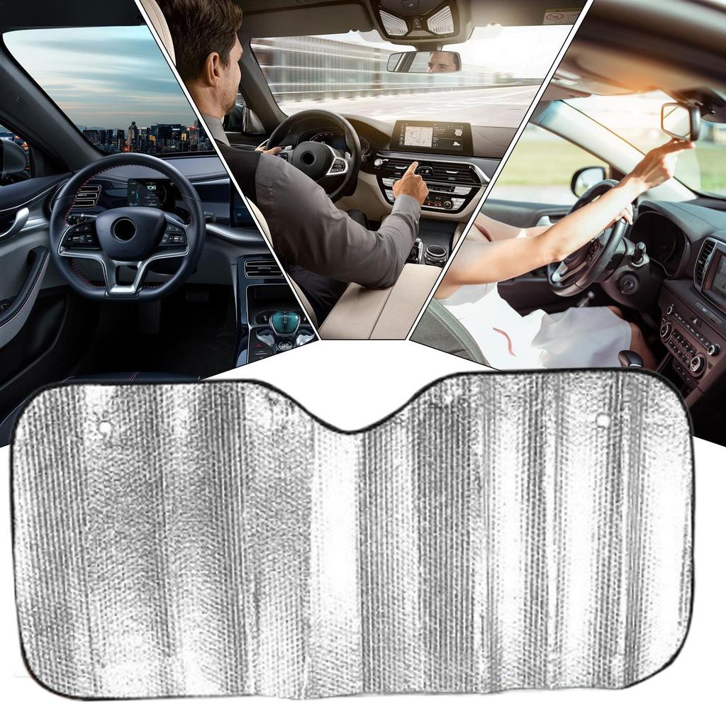 Car Windshield Sunshade Car Sun Protection and Heat Insulation Sunshade Foldable Protects against UV for compact cars