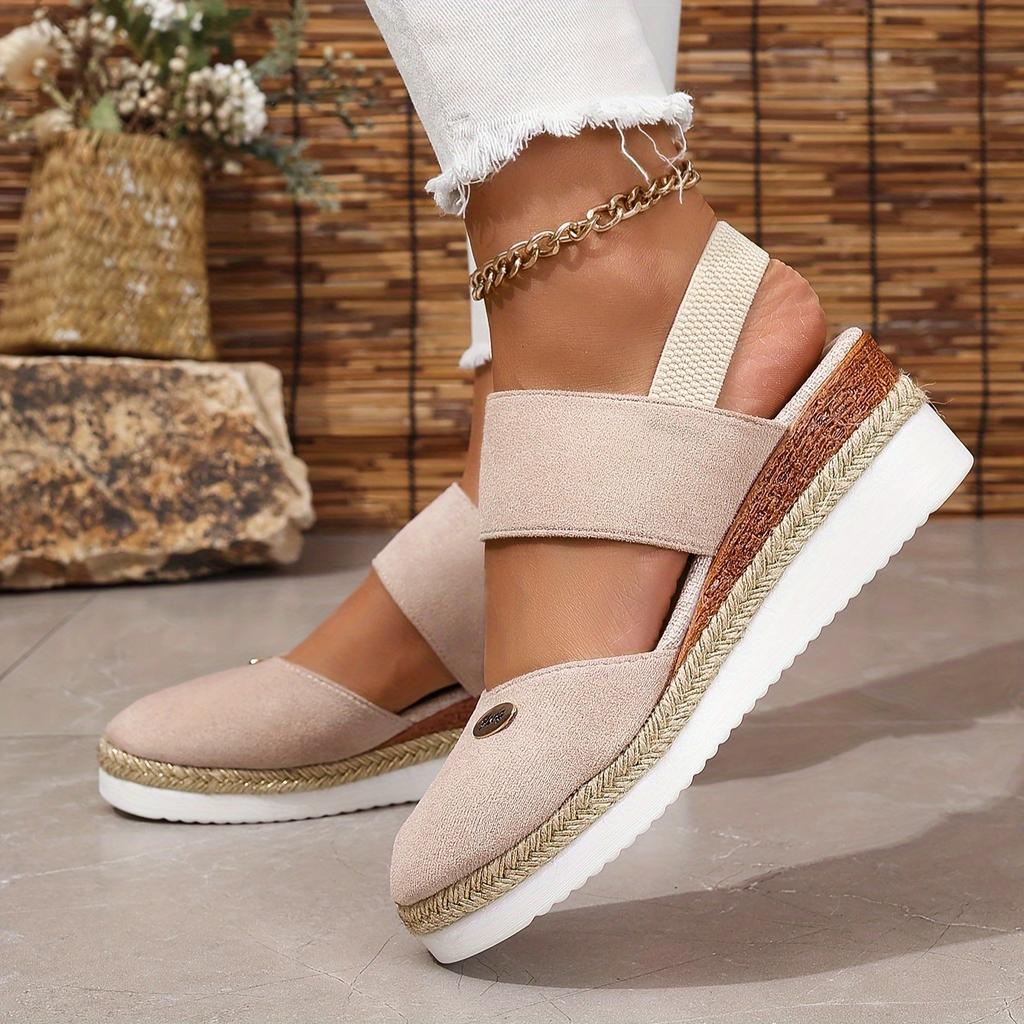 [Stylish | Comfortable] Stylish Comfortable Wedge Sandals | Ladies' Thick Sole Women Shoes