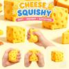 5Cm Squishy Cheese Squeeze Toys Slow Rebound Push Stress Relief Sensory Toy Soft Butter Cheese Fidget Toy Adhd Gifts