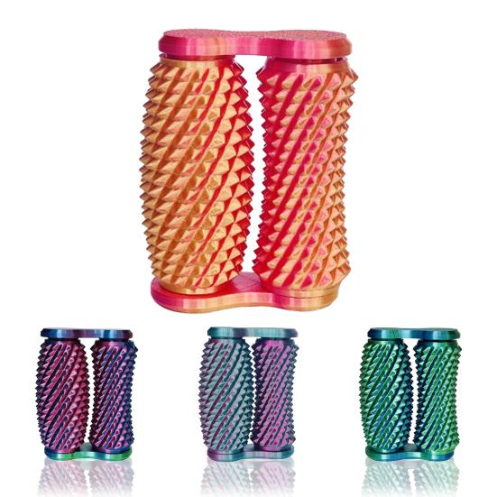 Jucărie Fidget Rola Spinoasă Imprimată 3D, Ameliorare Anxietate Stres, Copii Adolescenți Adulți, Portabilă, Rola Senzorială cu Rânduri Duble