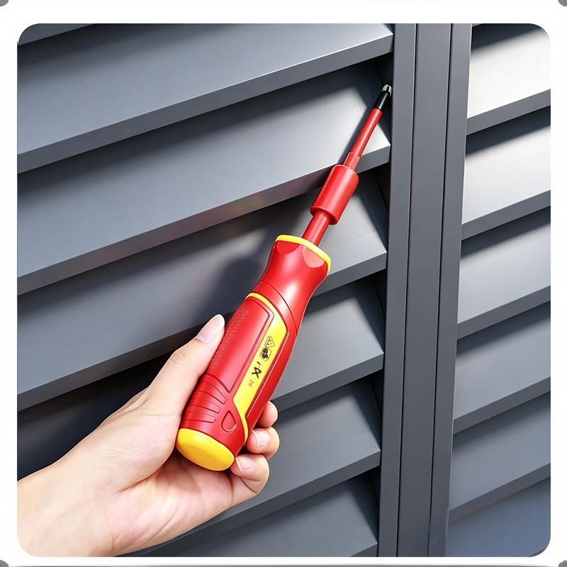 Insulated Screwdriver Set Magnetic Slotted Bits Interchangeable Multi-Purpose Electrician Tool Motorcycle Repair