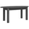  Coffee Table, Grey, 80x40x35 Cm, Solid Pine Wood
