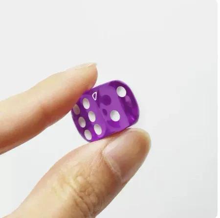 10Pcs 10Colors Acrylic Transparent 16Mm Clear Color Six Sided Spot D6 Playing Games Dice Set For Bar Pub Club Party Board Game