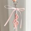 New Musical Bow Bag Pendant Pink Ribbon Sweet Accessory Pendant Pentagram Accessory Bag Charm