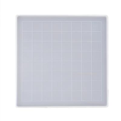 Molds for Resin Casting Silicone Chess Board DIY Handmade Accessories International Checkers for Biscuit Chocolate Decorations
