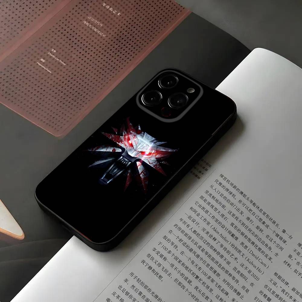 Game The R-Witcher Phone Case For Iphone 16 15 11 13 14 Pro Max 7 8 Plus X Xr Xs Max 12mini Black Shell Cover Case