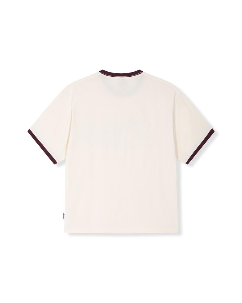 Treasure Boyfriend Ringer T-Shirt Cream