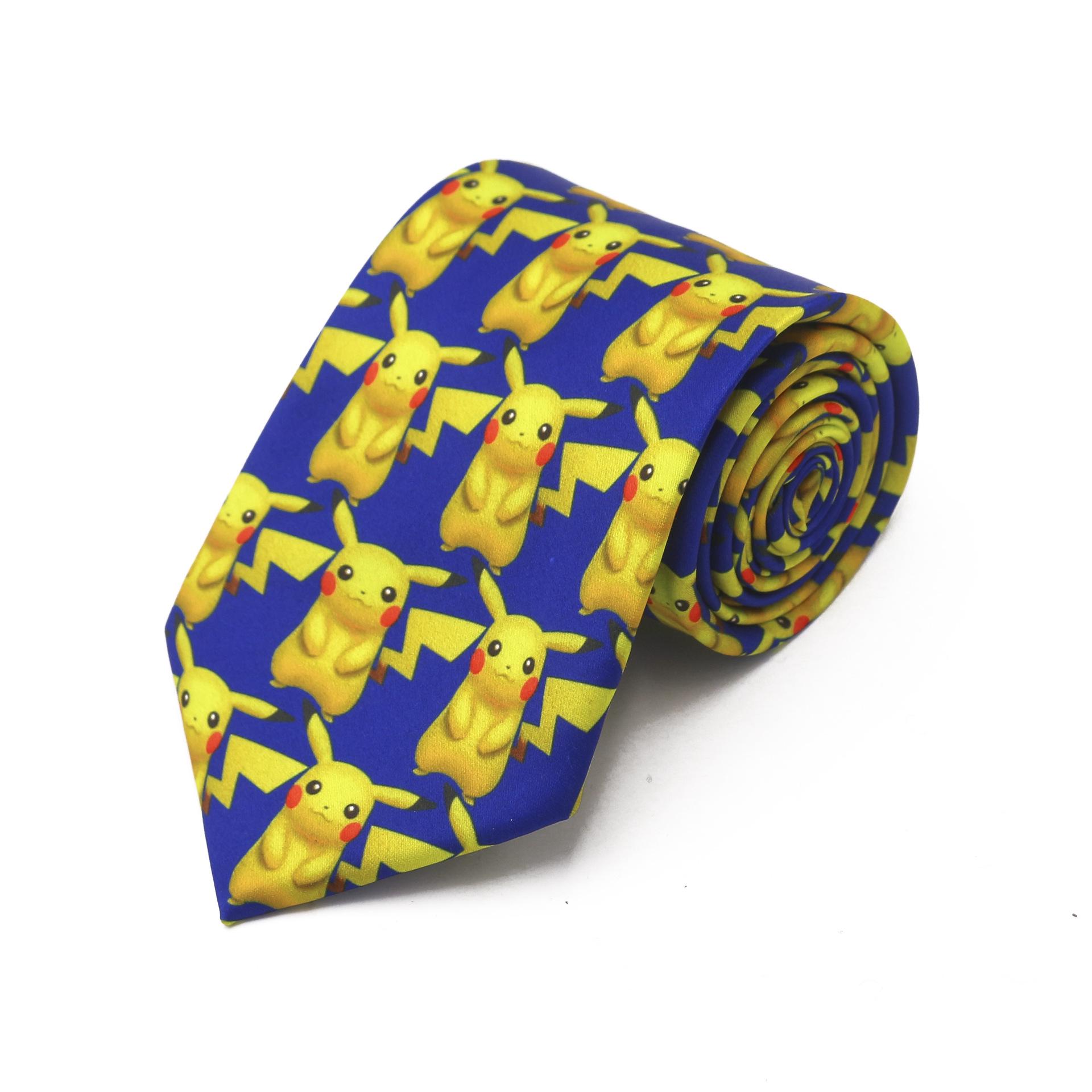 Yellow Cartoon Little Duck 8cm Polyester Tie