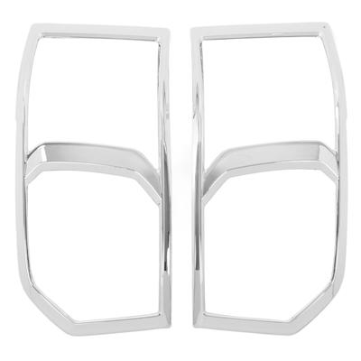 Pair Chrome Front Headlight Lamp Cover Trim Bezels Replacement for HIACE 2011‑2015
