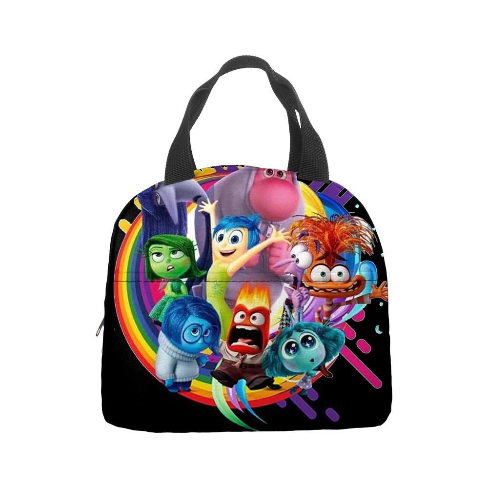 Mind Secret Service 2Inside Out 2 Plush Insulated Lunch Box Bag Portable Foil Ice Bag Picnic Bag