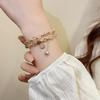 Forest-Style Beaded Double-Layer Stacking Bracelet: Retro, Elegant, and Exquisite Design
