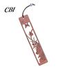 Traditional Chinese Design Bookmark Rosewood Bookmark, Plum Orchid Bamboo Chrysanthemum Carved Classic Fine Oily Wood Style Page Marker for