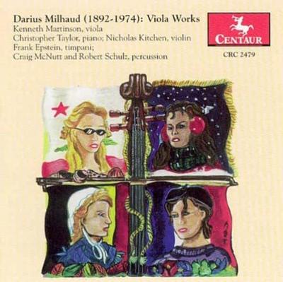 CD MILHAUD / MARTINSON - Sonate 1 für Viola und Klavier CRC2479 UK Klassik Gebraucht
