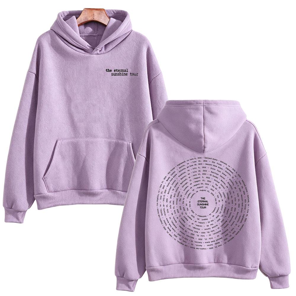 Sudadera Eternal Sunshine Tour Swirl 2026 Ariana Grande Sudaderas High Street Moda con Capucha Mangas Largas Jerséis Unisex