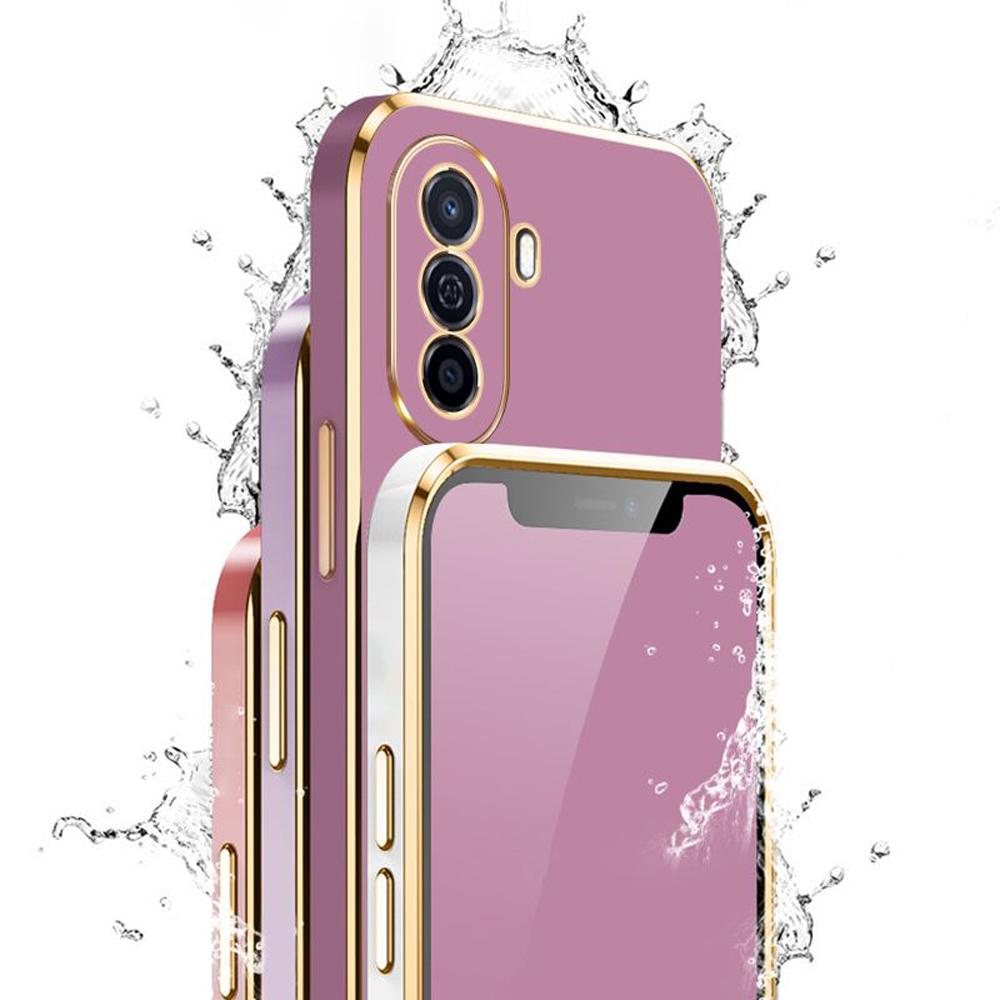 For Huawei Nova Y70 Case Huawei Nova Y70 Plus Cover MGA-LX9 MGA-LX9N Luxury Square Plating Phone Case Y70 Shockproof Back Cover