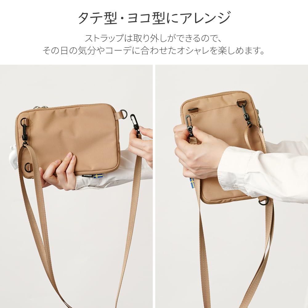Sacoche Pochette Mini Shoulder Black [Mozu] Zzrk-03