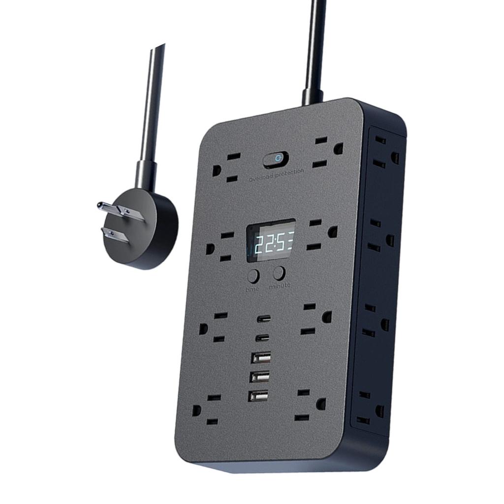 Household 16 Outlets Extender Double Side Outlet Power Strips With USB Port Desk Charging Station for Multiple Devices