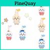 Endearing Plush Bear Keychain Hang Ornament Soft Short Fur Adorable Gift Idea