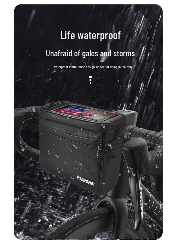 Universal Waterproof Handlebar & Shoulder Bag for Mountain Bikes