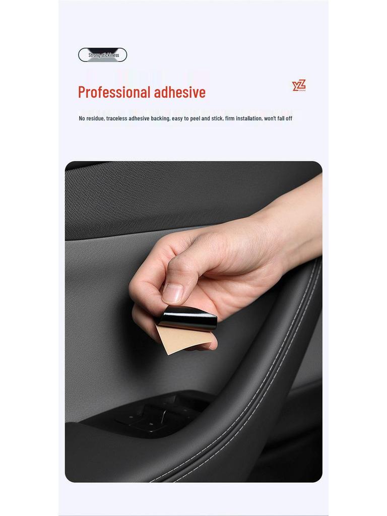 Tesla Model 3/Y Door Button Stickers - New Version Interior Protective Patches