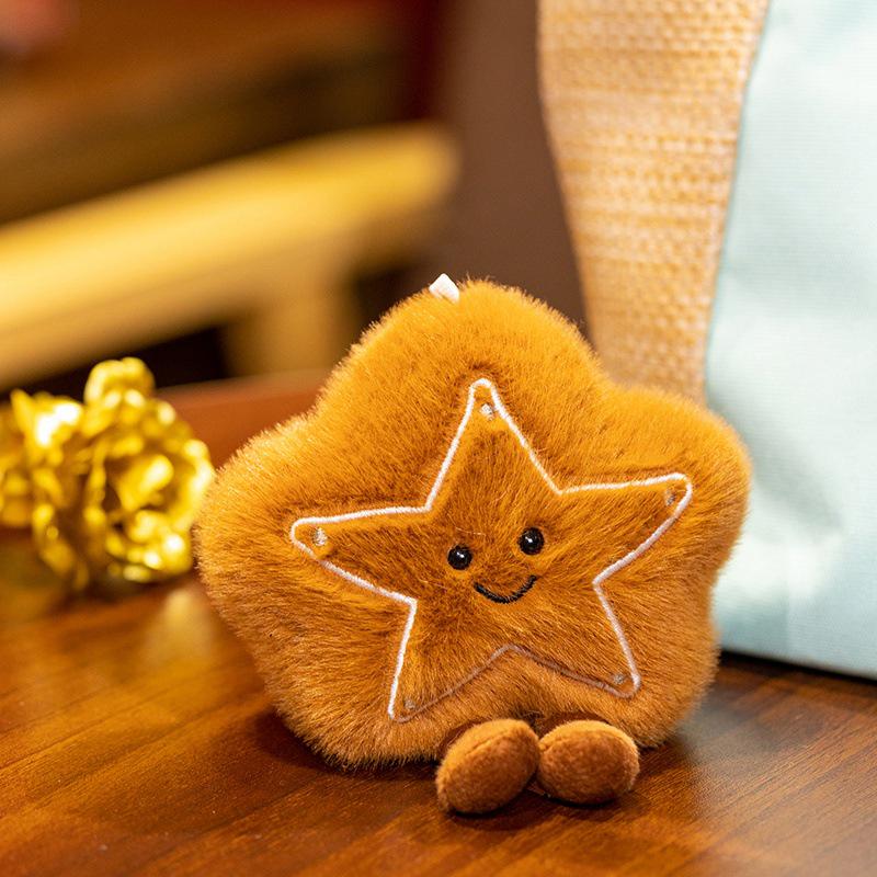Christmas Holiday Decoration: Tree Plush, Apple Peace Wreath, and Gingerbread Man Throw Pillow.