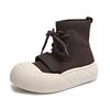 Fashion Women Ankle Sock Boots Flats Platform Shoes Dress Fashion New 2024 Winter Casual Women Boots Walking Travel Lace-Up Female Botas